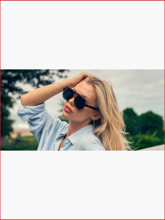 Retro Square Aviator Sunglasses Polarized Flat Top Frame
